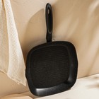 Сковорода-гриль SL Home, d=28 см, h=4.2 см, антипригарное покрытие, индукция, кованый алюминий, чёрная - Фото 4