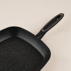 Сковорода-гриль SL Home, d=28 см, h=4.2 см, антипригарное покрытие, индукция, кованый алюминий, чёрная - Фото 6