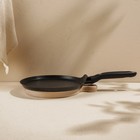 Сковорода блинная SL Home, d=24 см, h=1.6 см, кованый алюминий, антипригарное покрытие, индукция, чёрная - Фото 3