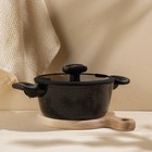 Кастрюля SL Home, d=20 см, h=8.8 см, индукция, с эмалированным покрытием, алюминий, чёрная - Фото 3