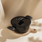 Кастрюля SL Home, d=20 см, h=8.8 см, индукция, с эмалированным покрытием, алюминий, чёрная - Фото 9