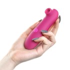 Бесконтактный вакуумно-волновой стимулятор клитора 10 режимов, малиновый - Фото 3