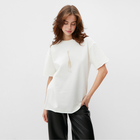 Футболка женская MINAKU:Exclusive print, цвет экрю, размер 48 10183514