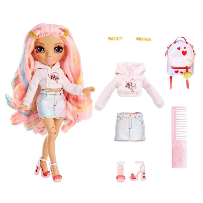 Кукла «Киа Харт», с аксессуарами, 24 см, rainbow junior high, розовая