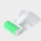 Ролик для чистки одежды в футляре силиконовый, 17×11×6 см, цвет зелёный - Фото 4