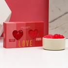 Подарочный набор женский "Love", соль для ванны 100 гр и жемчуг для ванны 80 гр, лесная земляника - фото 320746251