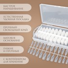 Гелевые типсы для наращивания ногтей, 240 шт., форма овал, матовые, в контейнере, прозрачные - Фото 2