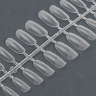 Гелевые типсы для наращивания ногтей, 240 шт., форма овал, матовые, в контейнере, прозрачные - Фото 4