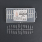 Гелевые типсы для наращивания ногтей, 240 шт., форма овал, матовые, в контейнере, прозрачные - Фото 5