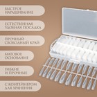 Гелевые типсы для наращивания ногтей, 240 шт., форма балерина, матовые, в контейнере, прозрачные - Фото 2
