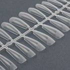 Гелевые типсы для наращивания ногтей, 240 шт., форма балерина, матовые, в контейнере, прозрачные - Фото 4