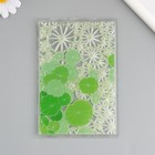Штамп для творчества силикон "Зелёные круглые листики" 14,5х14,5см - фото 301058012