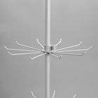 Вертушка QF, 3 яруса по 10 крючков, 30×30×65 см, белая - Фото 2