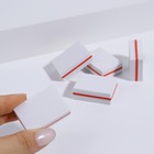 Бафы наждачные для ногтей, набор 50 шт, двухсторонние, 3,5 × 2,5 см, цвет белый - фото 7904149
