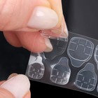 Накладные ногти «Fire», 12 шт., с клеевыми пластинами, форма балерина, розовые, белые - Фото 4