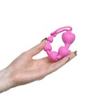 Анальные шарики Оки-Чпоки, Soft touch silicone,  d= 11-32 мм, h= 140 мм, розовый - Фото 2