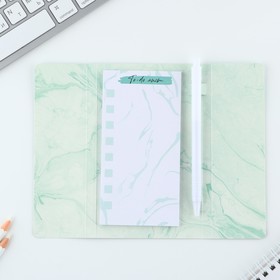 Подарочный набор, планинг-стикеры 30 л, ручка пластик «Верь в себя»