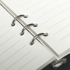 Органайзер на кольцах, формат А5, 92 листа, линия, хлястик, обложка софтшелл - Фото 5