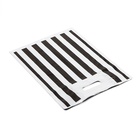 Пакет полиэтиленовый с вырубной усиленной ручкой, ЧБ 30×40 см, 50 мкм  (артикул 10137871)  большой выбор товаров оптом и в розницу по низким ценам с доставкой