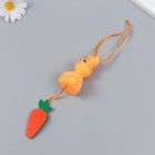 Декор подвеска "Кролик в блестках с морковкой" 4х3,5х13,5 см - Фото 4