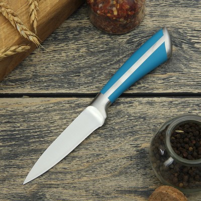 Нож для овощей кухонный Доляна «Горец», лезвие 8,5 см, цельнометаллический
