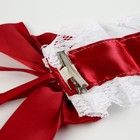 Карнавальная повязка «Лолита», цвет красный с белой тесьмой - Фото 7
