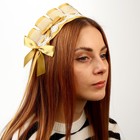 Карнавальная повязка «Лолита», цвет золотой - Фото 1