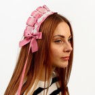 Карнавальная повязка «Лолита», цвет розовый - Фото 2