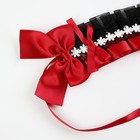 Карнавальная повязка «Лолита», цвет красный с чёрным кружевом - Фото 4