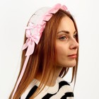 Карнавальная повязка «Лолита», цвет розовый с белым кружевом - фото 292843261