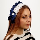 Карнавальная повязка «Лолита», цвет синий с белым кружевом - фото 320747543