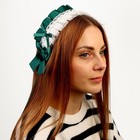 Карнавальная повязка «Лолита», цвет зелёный с белым кружевом - фото 320747549