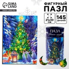 Пазл деревянный фигурный на новый год «Ночная сказка», 145 элементов - Фото 1