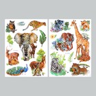 Наклейка пластик многослойная "В мире животных" МИКС 49,5х30 см - фото 320747660