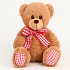 Мягкая игрушка "Медведь с бантиком", 20 см, цвет МИКС - фото 110284749
