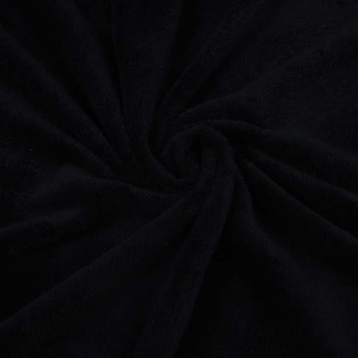 Плед с рукавами Этель цв.черный 150*200 см,100% п/э, корал-флис 220 гр/м2 - фото 1888833803