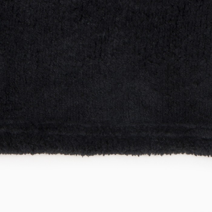 Плед с рукавами Этель цв.черный 150*200 см,100% п/э, корал-флис 220 гр/м2 - фото 1907945846