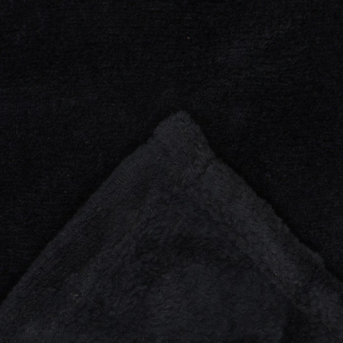 Плед с рукавами Этель цв.черный 150*200 см,100% п/э, корал-флис 220 гр/м2 - фото 1888833805