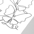 Наклейка пластик интерьерная чёрная "Абстракция. Девушка с бабочками на голове" 40x60 см - Фото 3