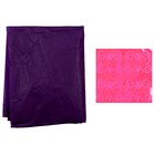 Дождевик детский со светоотражающими наклейками, рост 120-160см, фиолетовый - Фото 6