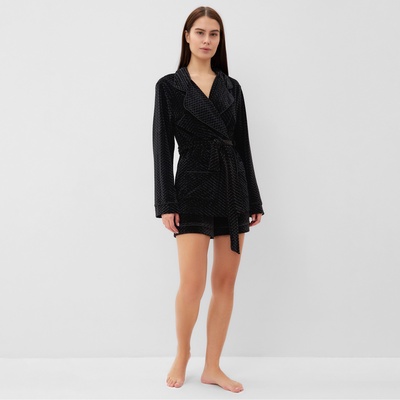 Шорты женские KAFTAN «Бархат», размер 42, чёрные
