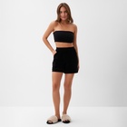 Шорты женские KAFTAN «Бархат», размер 50, чёрные - фото 26383337