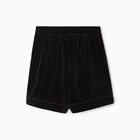 Шорты женские KAFTAN «Бархат», размер 50, чёрные - фото 26204596