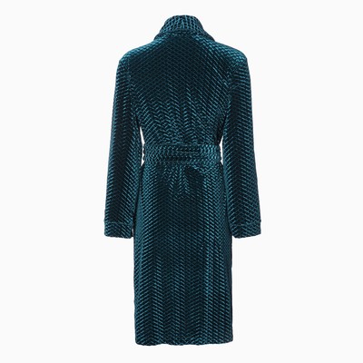 Халат домашний женский KAFTAN «Бархат», размер 48, зелёный