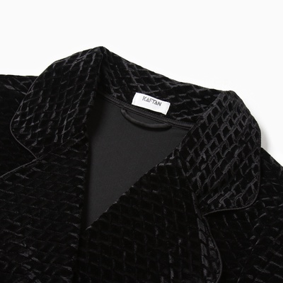 Жакет женский KAFTAN «Бархат», размер 42, чёрный
