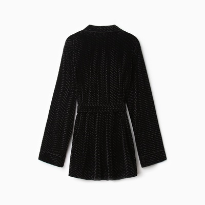 Жакет женский KAFTAN «Бархат», размер 42, чёрный