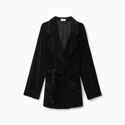Жакет женский KAFTAN «Бархат», размер 42, чёрный