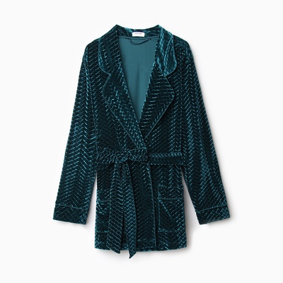 Жакет женский KAFTAN «Бархат», размер 44, зелёный