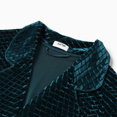 Жакет женский KAFTAN «Бархат», размер 44, зелёный