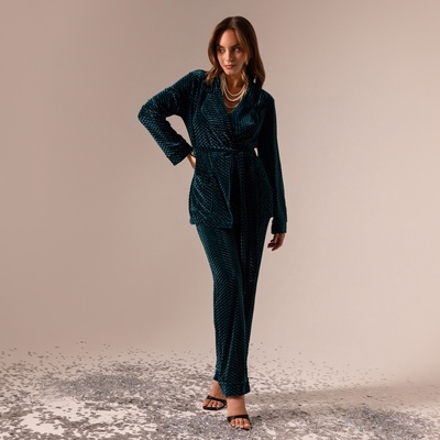 Жакет женский KAFTAN «Бархат», размер 44, зелёный
